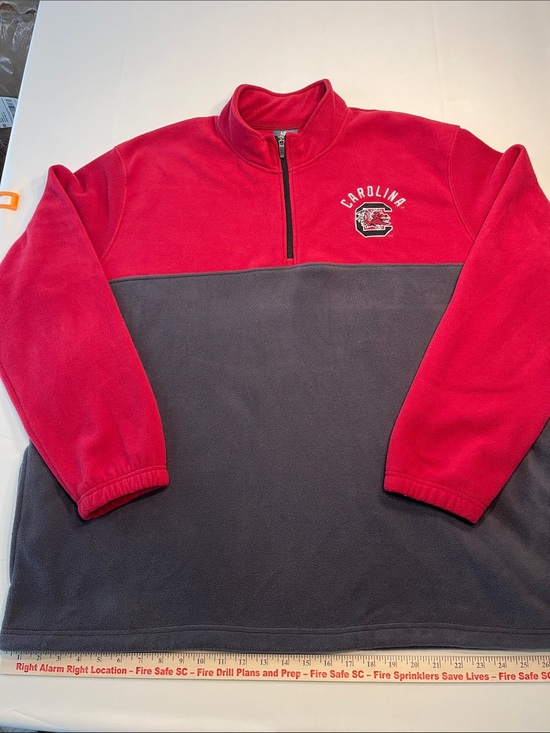 Knights Apparel Other - South Carolina Gamecocks Fleece Pullover 2XL Quarter Zip Red Gray Apparel